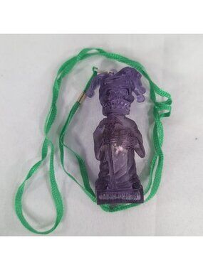 Le Krewe d'Etat High Priest Rubber Jelly Joker Necklace Mardi Gras Purple Orlean